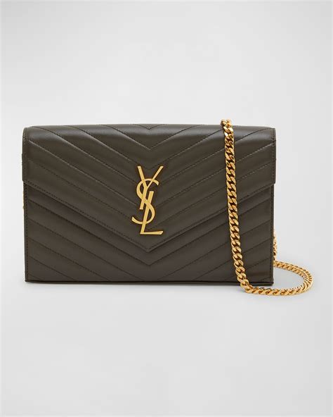 ysl large wallet on chain